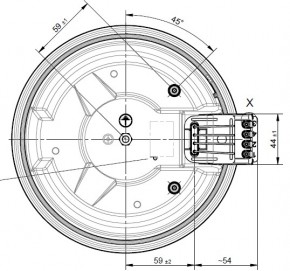 Kochplatte Ø 185mm 2000 Watt 230 Volt mit 8mm Überfallrand