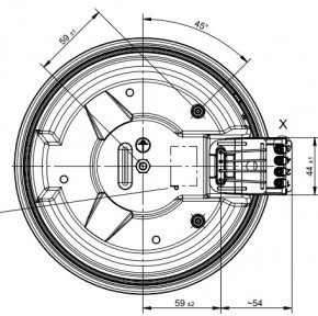 Kochplatte Ø 185mm 2000 Watt 400 Volt mit 8mm Überfallrand