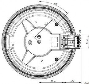 Kochplatte Ø 220mm 2000 Watt 400 Volt mit 8mm Überfallrand