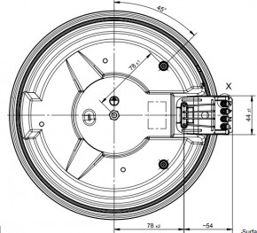 Kochplatte Ø 220mm 2000 Watt  230 Volt Überfallrand 8mm