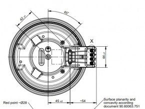Kochplatte 1500W / 230V Überfallrand 4mm