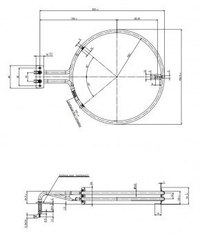 Umluft-Heizkörper 2500W / 230V
